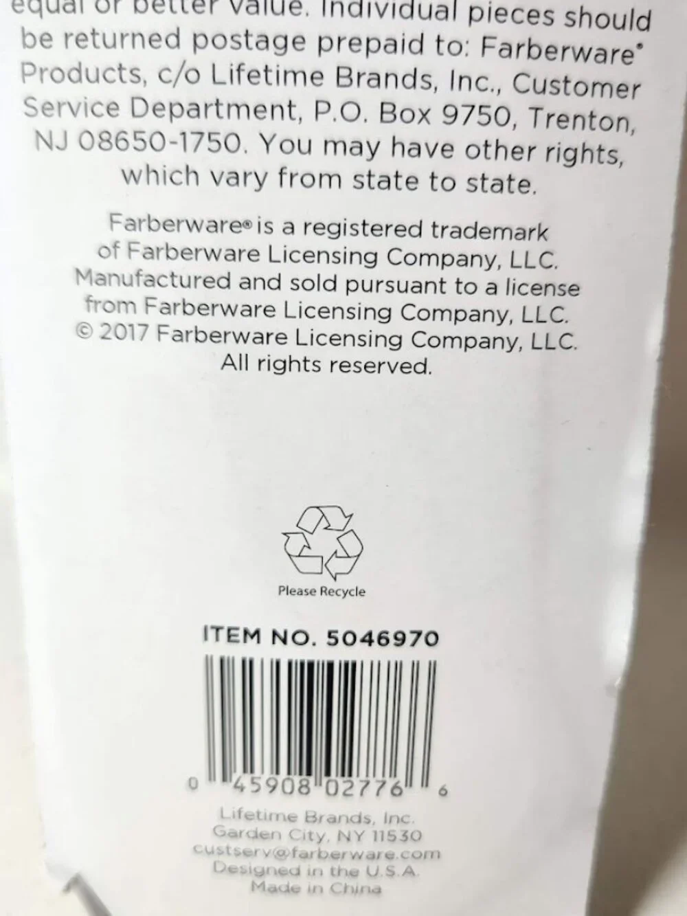 NEW FARBERWARE Classic 7